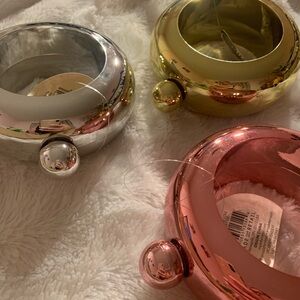 Set of 3 Metallic Bracelet Flasks